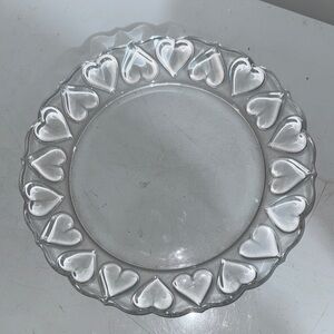 Tiffany & Co. Hearts 12” Platter, Crystal, Rare